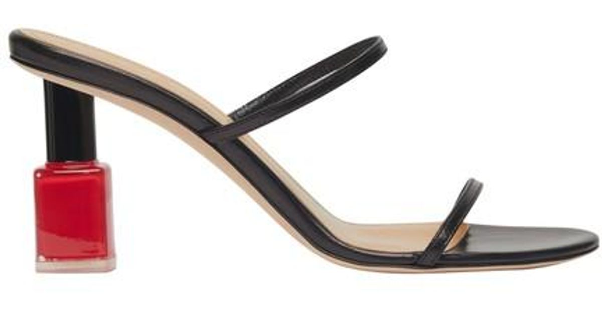 Loewe Nail Polish Sandals in Black Lyst