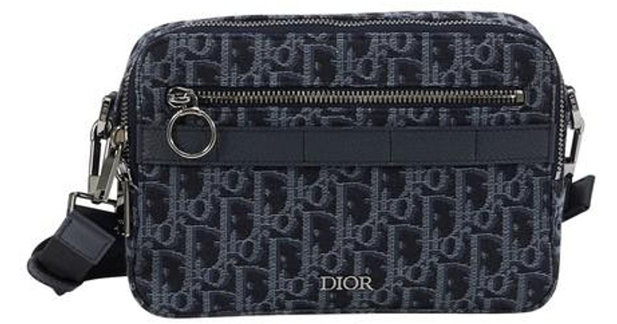 Sac bandoulière Dior Lock Mini Case Toile CD Diamond et cuir de veau lisse  gris Dior  DIOR FR