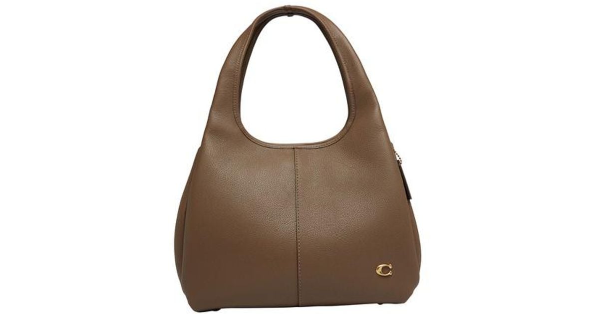 COACH Lana Shoulder Bag in Brown | Lyst Australia