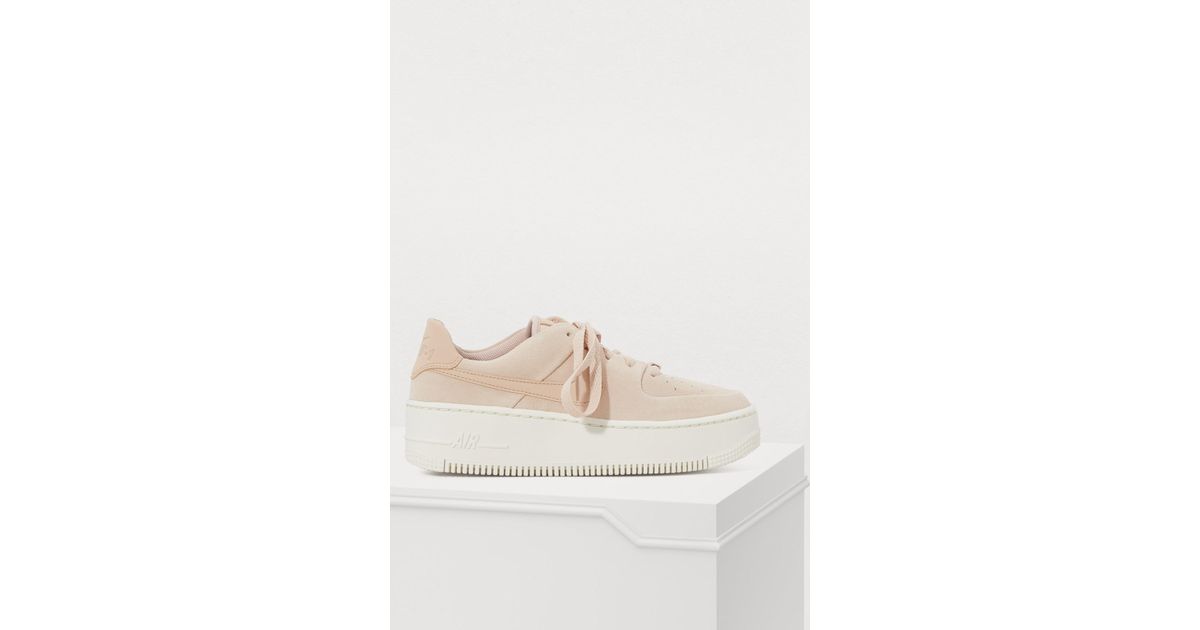Nike Leather Air Force 1 Sage Low Sneakers in Particle Beige/Particle Beige-ph  (Natural) - Lyst
