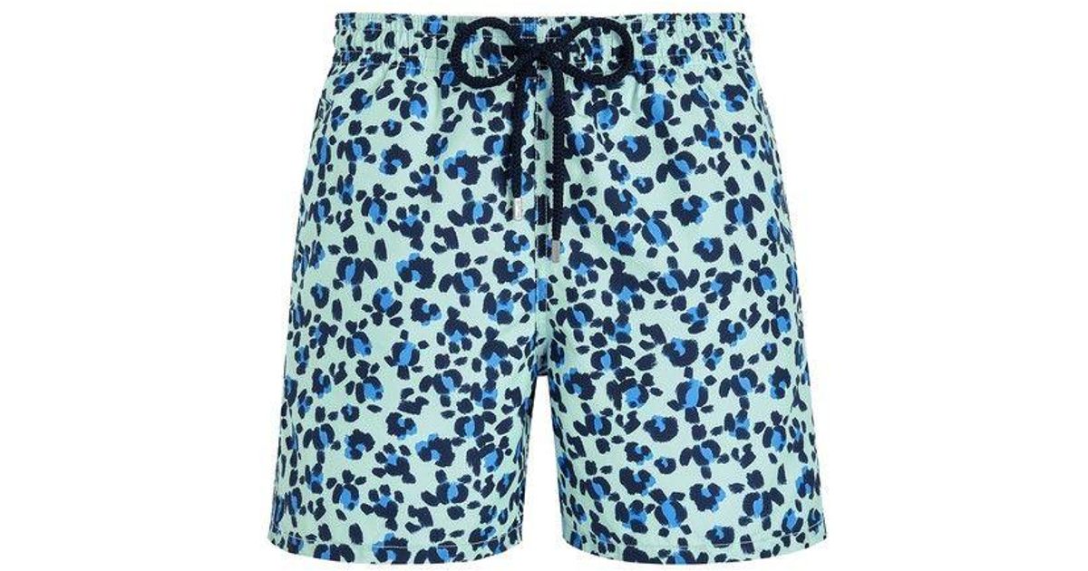 Vilebrequin Swim Shorts Turtles Leopard in Blue for Men | Lyst