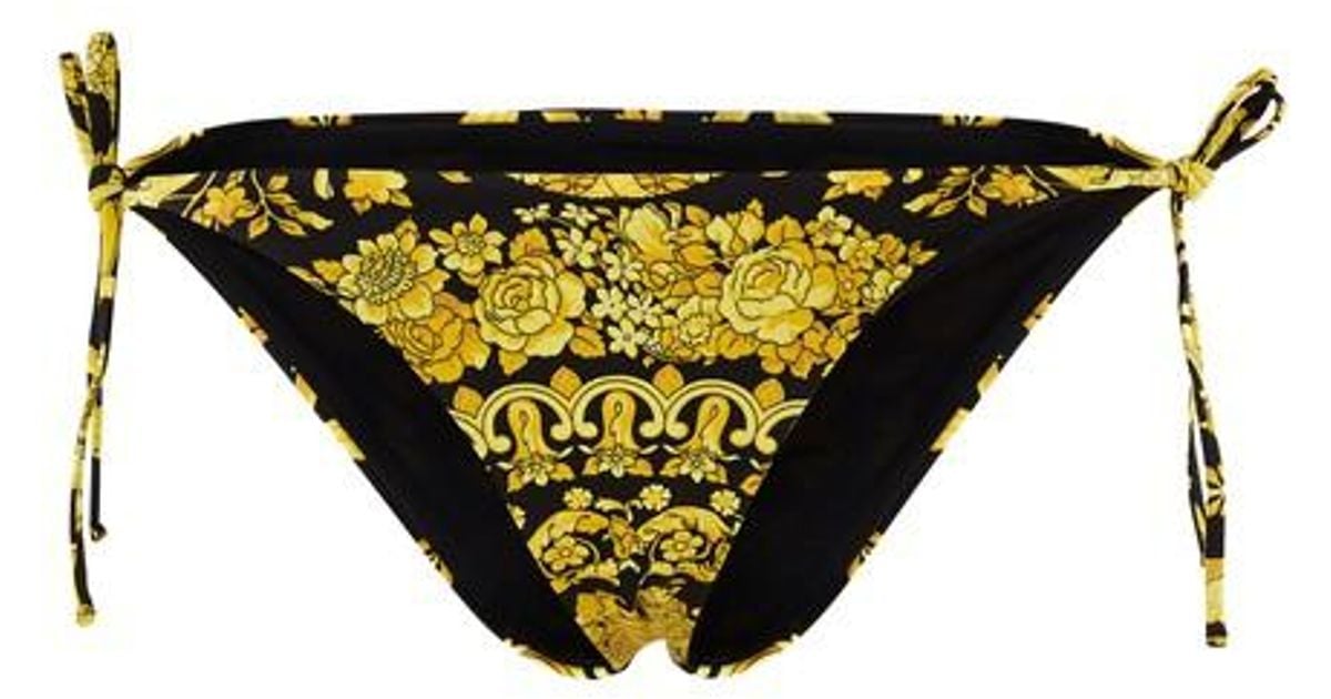 black versace bathing suit