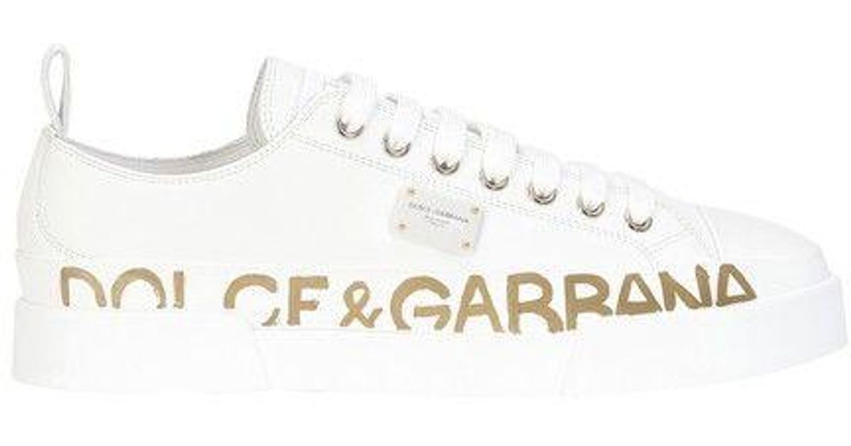 dolce & gabbana portofino logo sneakers