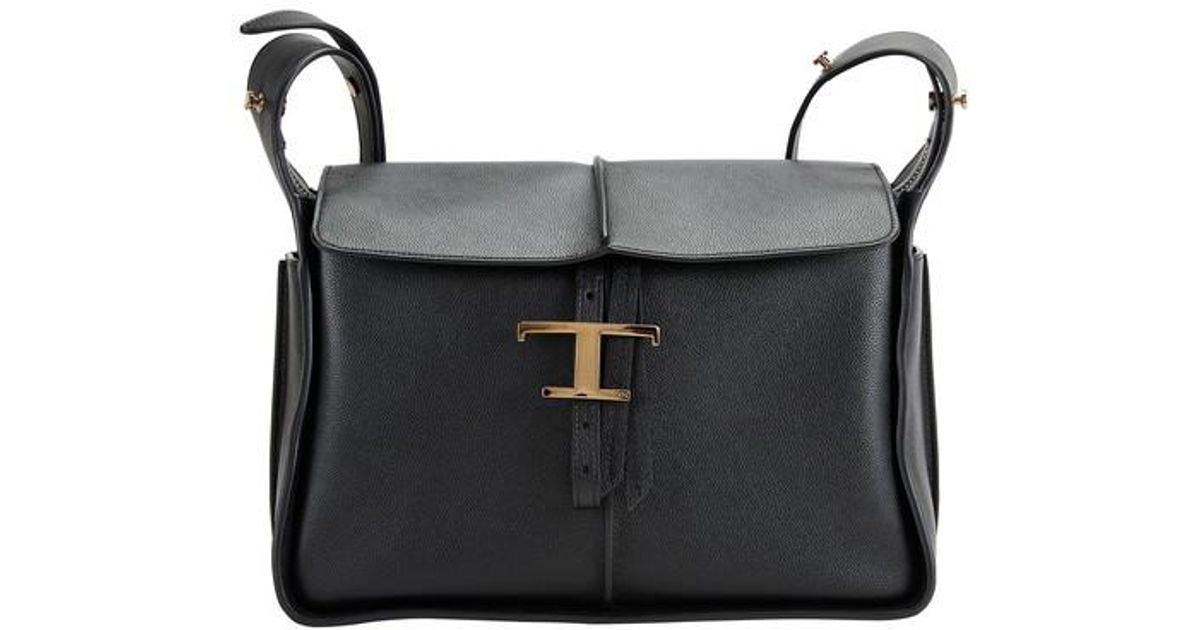 Tod's Leather Small Timeless Messenger Bag in Nero (Black) Lyst