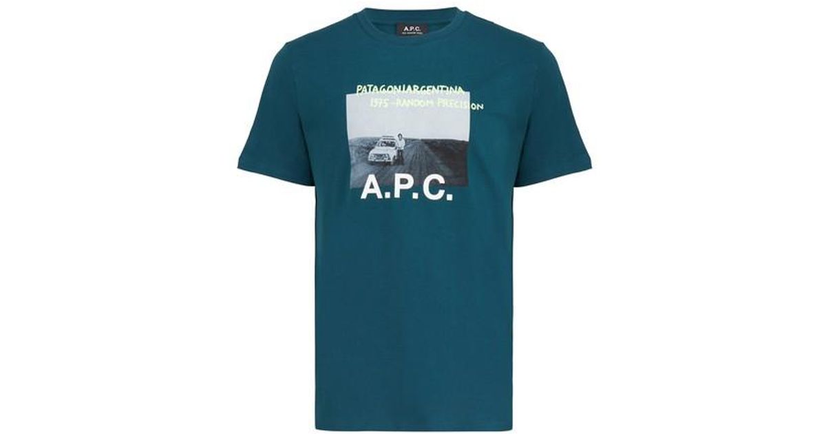 A.P.C. Stanley T-shirt in Green for Men | Lyst