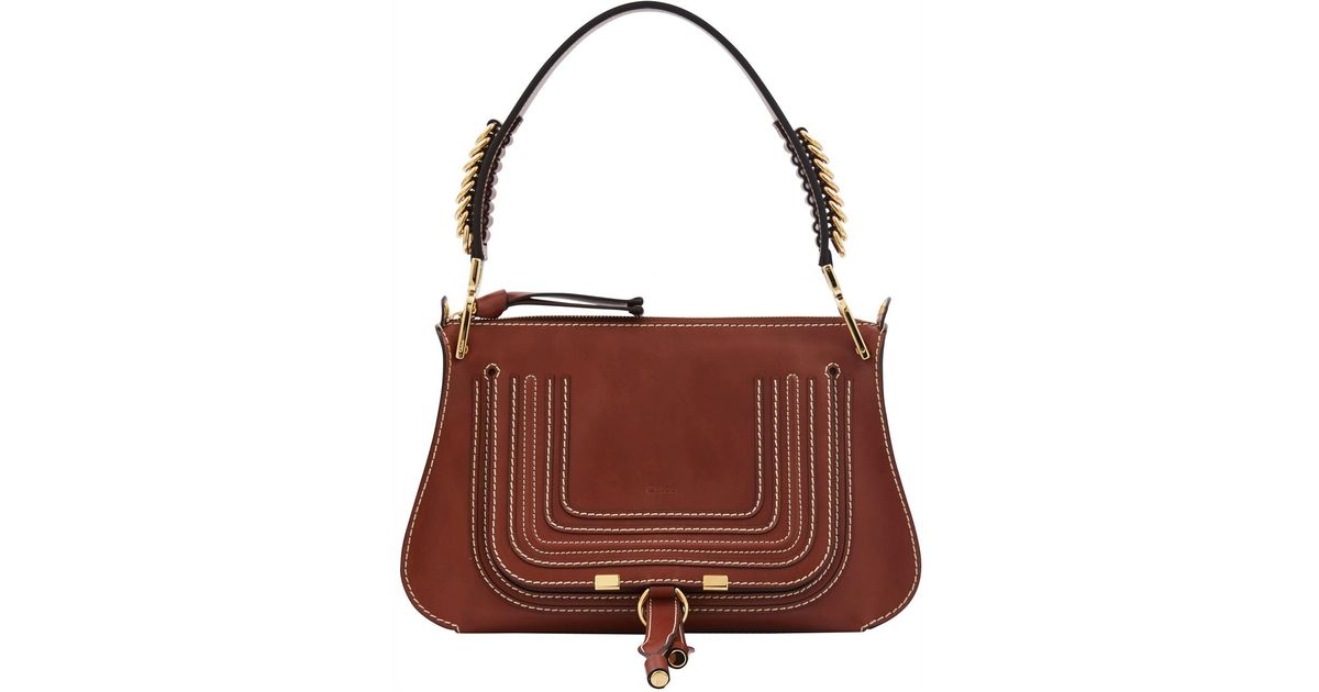 Chloé Marcie Shoulder Bag in Brown - Lyst