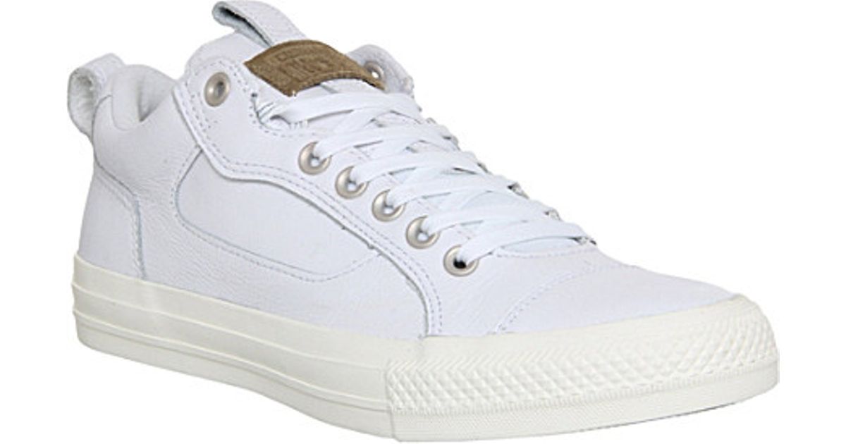 converse white trainers mens