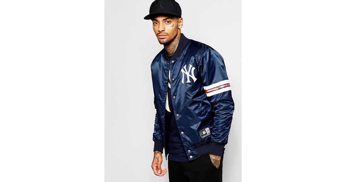 yankees satin starter jacket