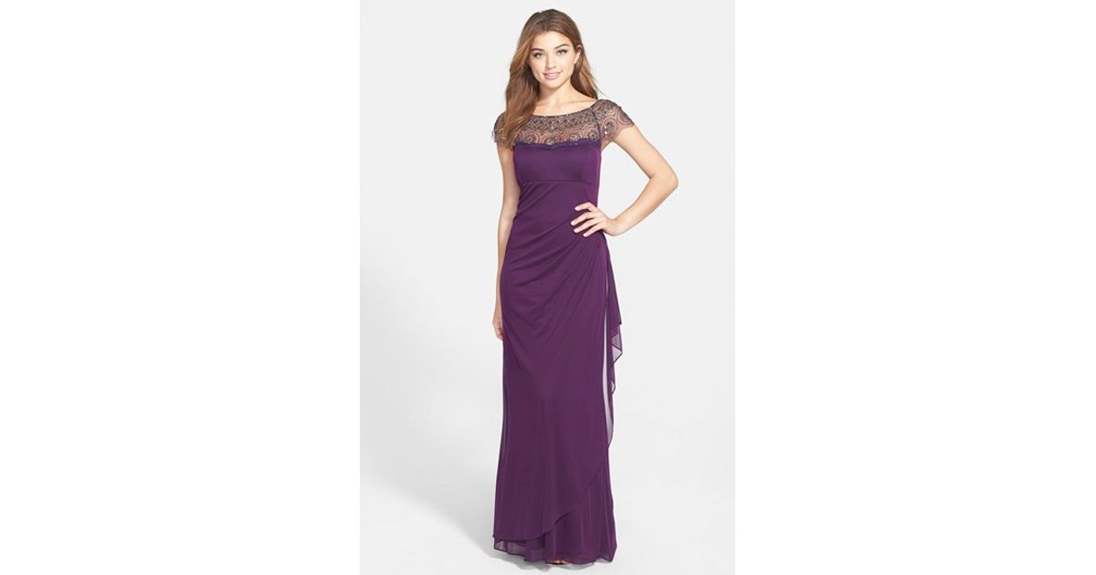 Xscape Purple Dress Best Sale, 56% OFF ...