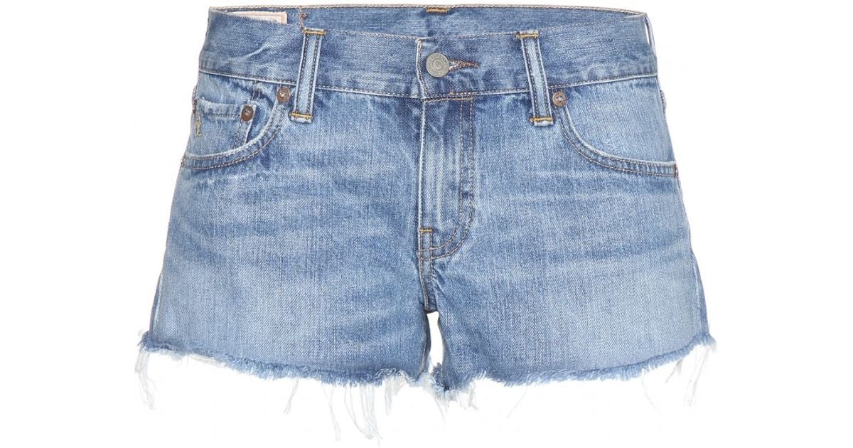 polo blue jean shorts