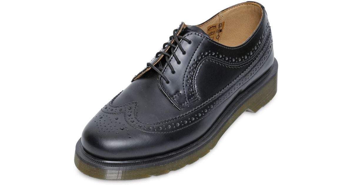 Dr. Martens 3989 Brogue Leather Derby Lace-up Shoes in Black - Lyst