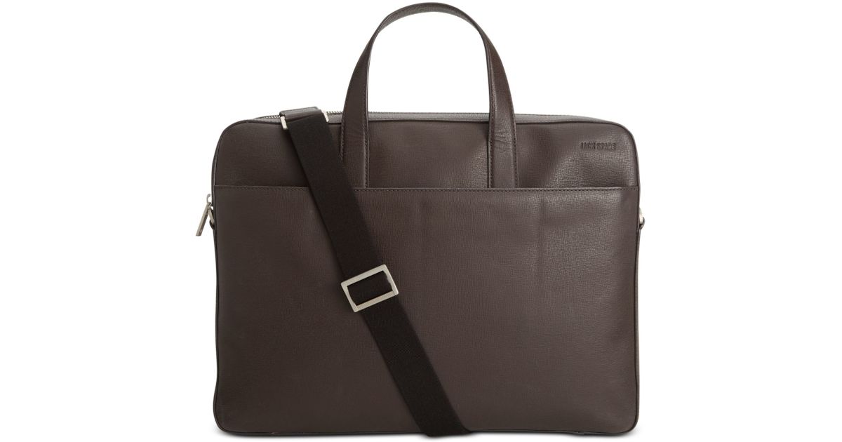 jack spade barrow leather slim brief