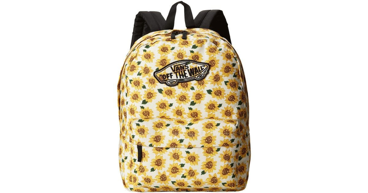 Vans Realm Backpack in Floral (Sunflower(True White)) Lyst
