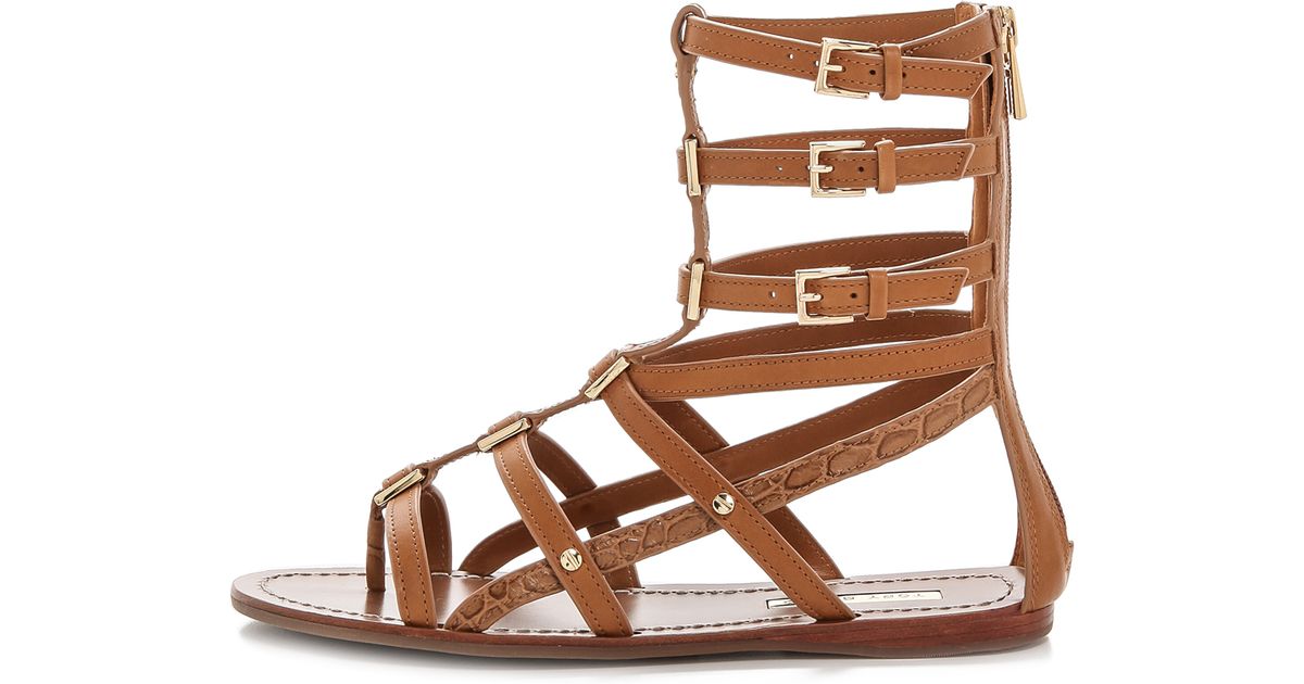 gladiator sandals tory burch