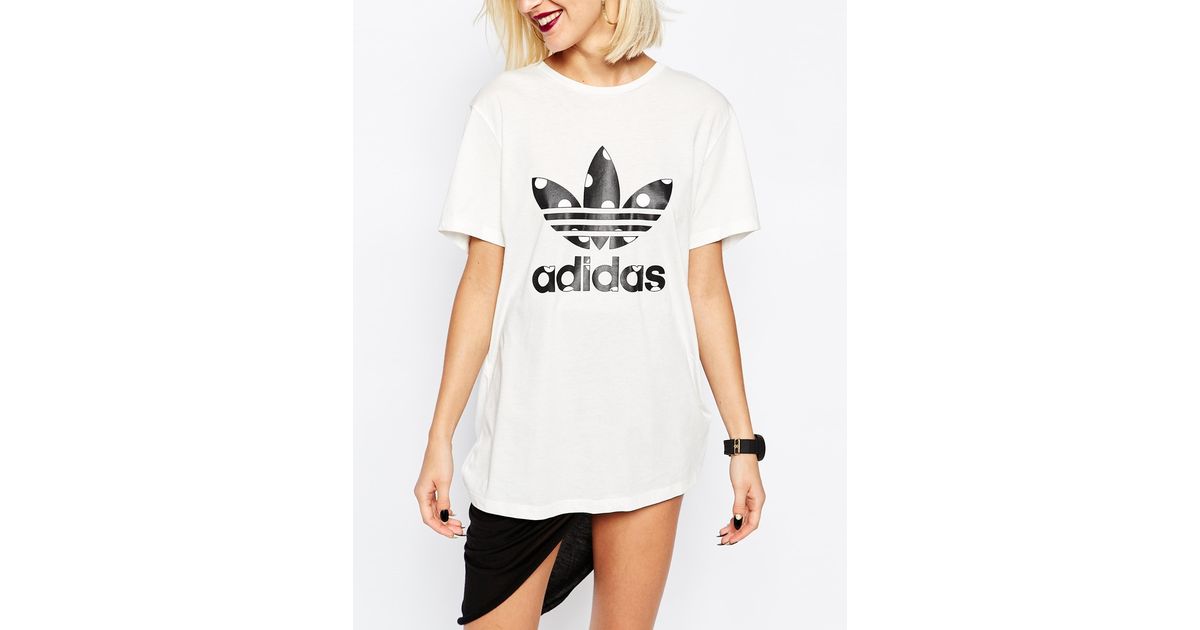 adidas polka dot t shirt