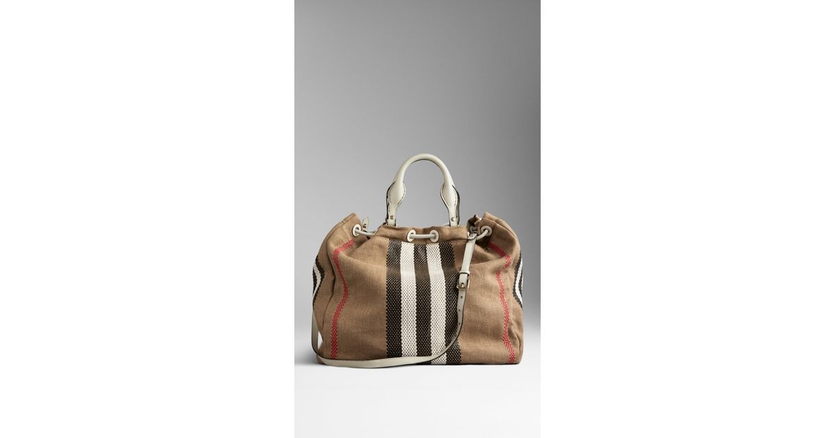 burberry linen bag