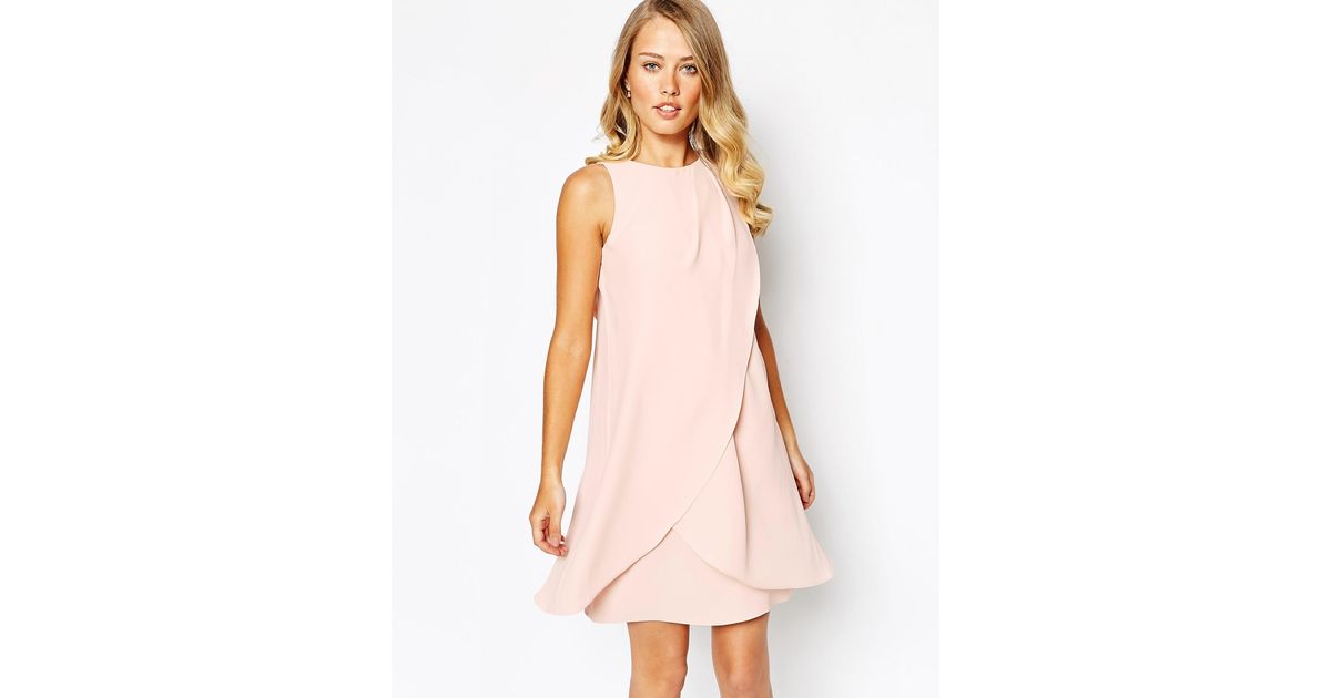 Coast Lauren Dress With Bow Back in Blush (Pink) | Lyst