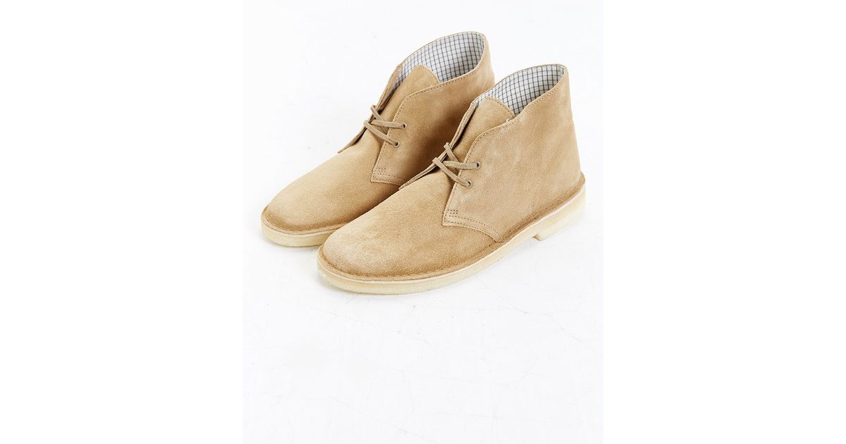 clarks desert boots light brown