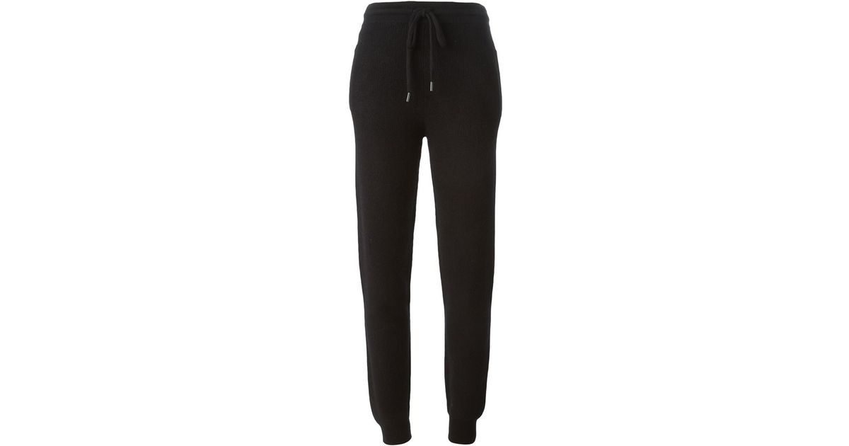 black high rise sweatpants