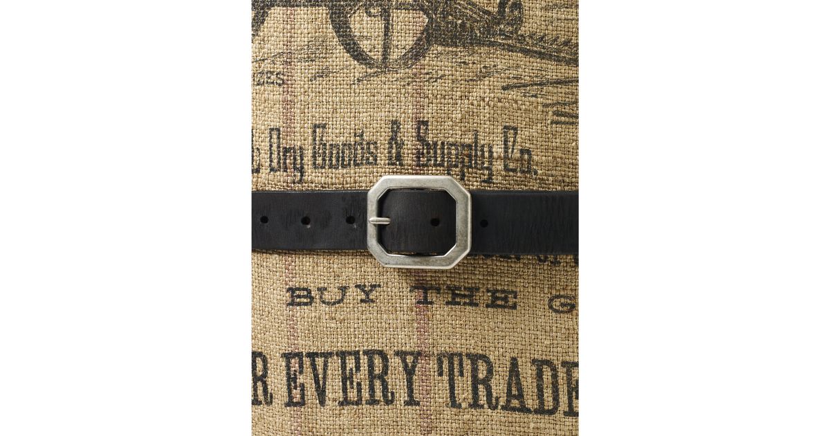 Rrl Burlington Leather Belt in Black for Men Lyst
