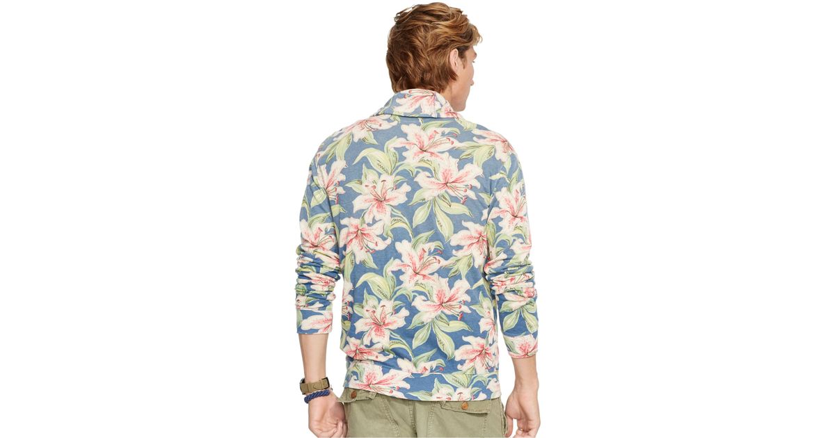 floral shawl cardigan