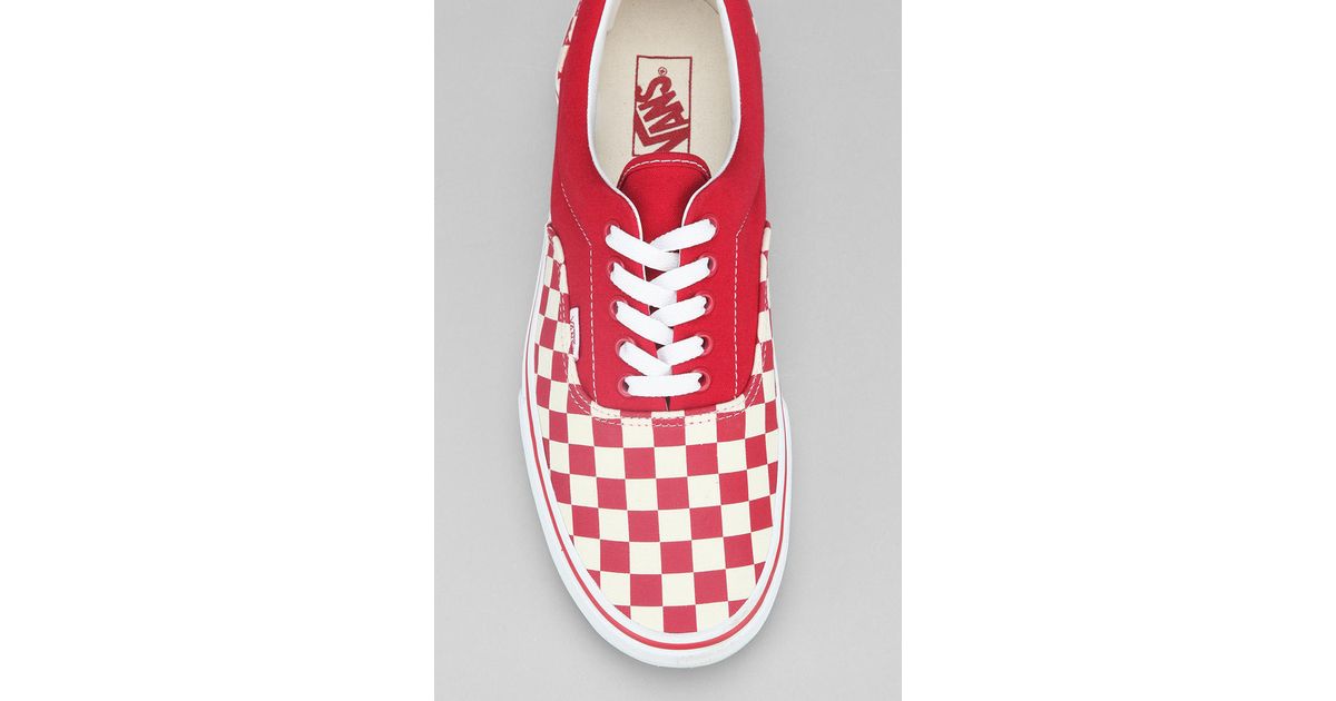 red checkered vans era