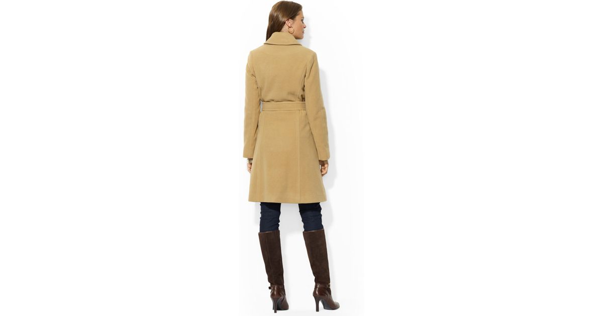 Lauren by Ralph Lauren Wool-Cashmere-Blend Belted Wrap ...