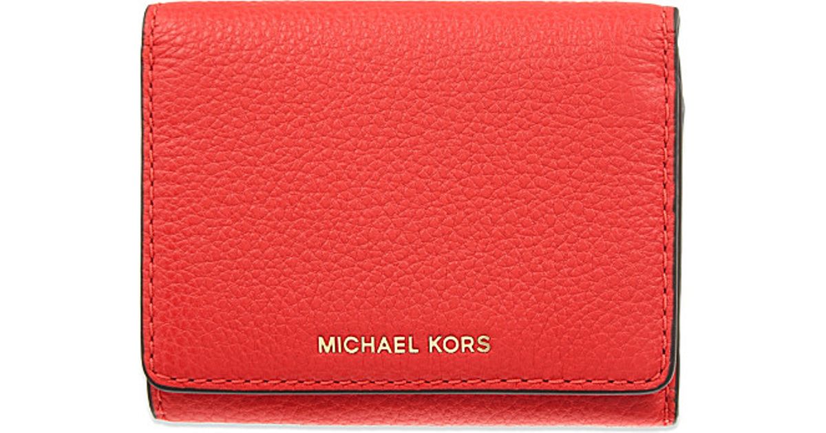 Michael kors small red wallet clearance