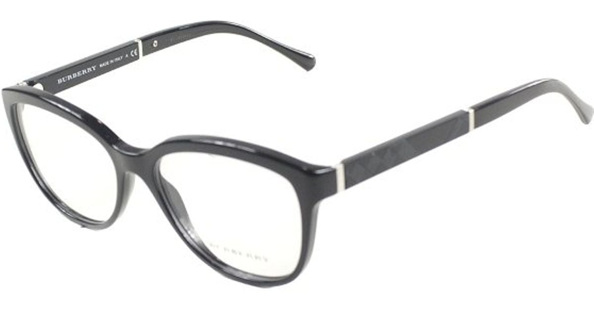 Burberry Be 2166 3001 Black Cat-eye Plastic Eyeglasses ...