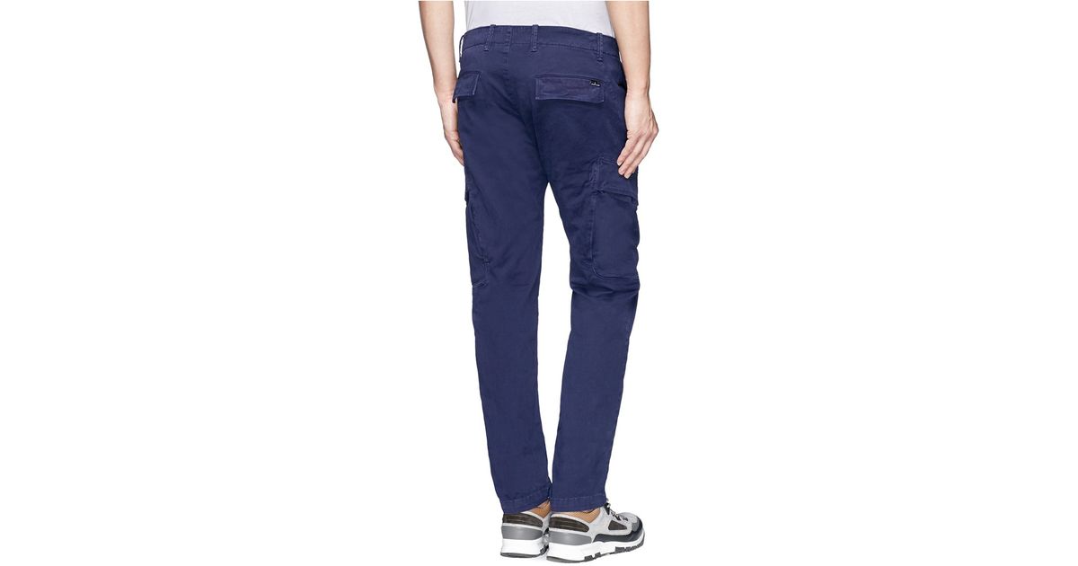 stone island garment dyed cargo pant