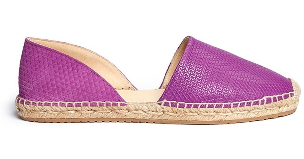 purple espadrilles