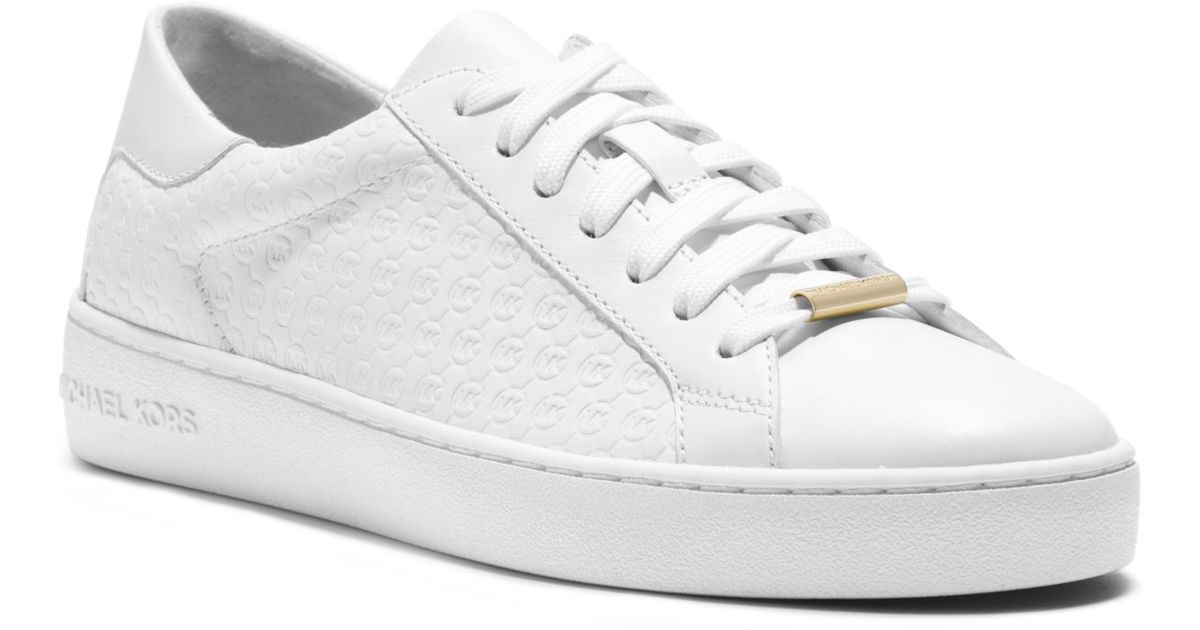 michael kors white leather sneakers