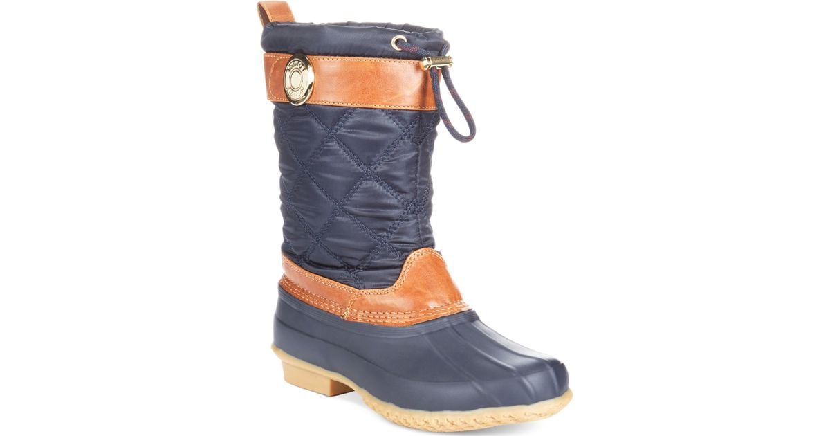 tommy hilfiger duck boots womens