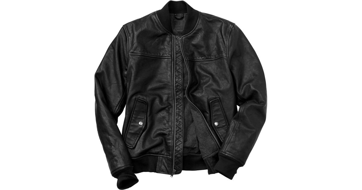 gap leather bomber jacket