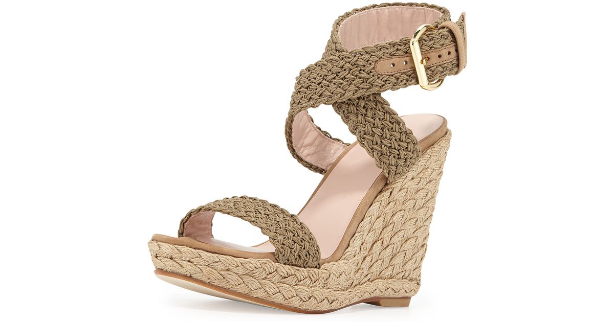 alex crochet wedge espadrilles