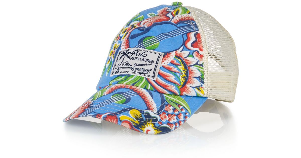 tropical trucker hat