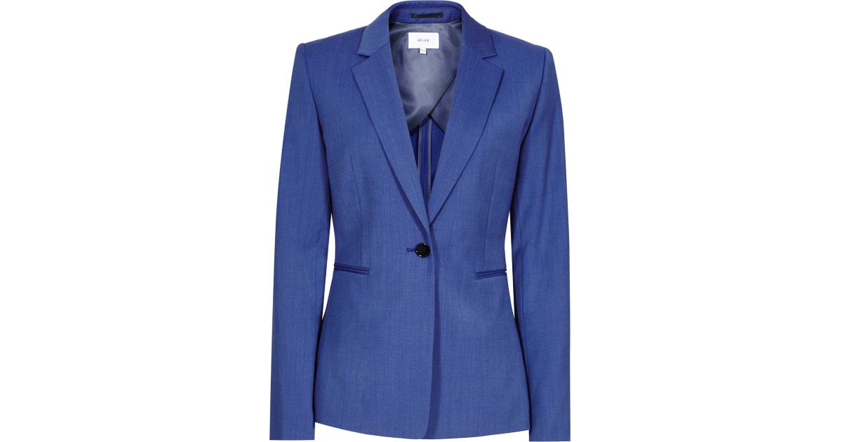 Reiss Arlo Jacket Single-breasted Blazer in Blue | Lyst