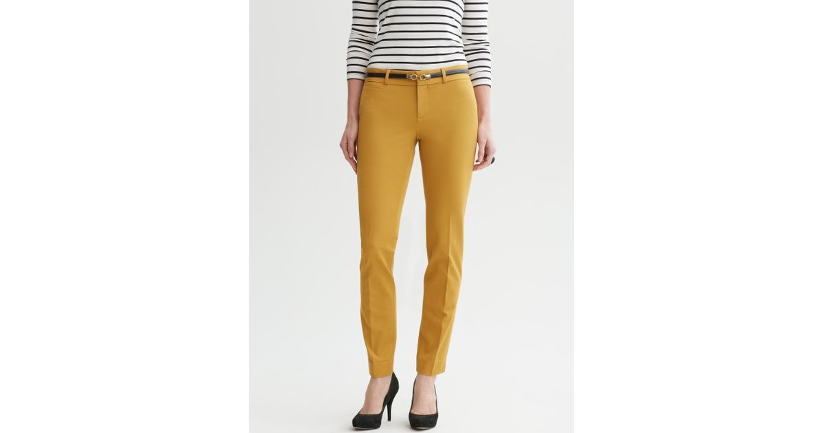 banana republic yellow pants