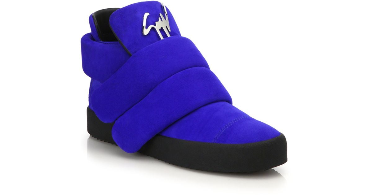 Giuseppe Zanotti Quilted Suede Mid-Top 