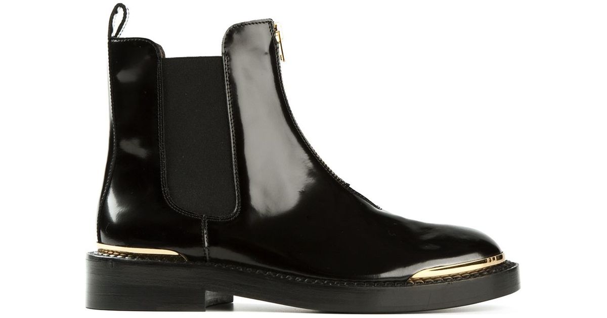 zip front chelsea boots