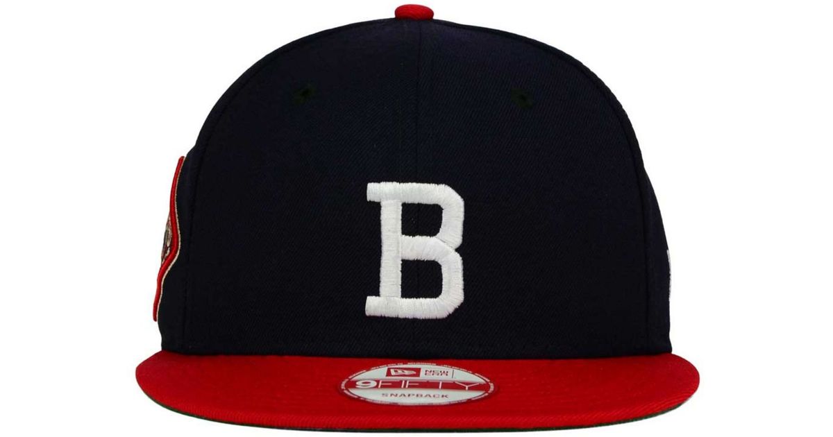 KTZ Boston Braves 2 Tone Link Cooperstown 9fifty Snapback Cap in Blue for  Men | Lyst