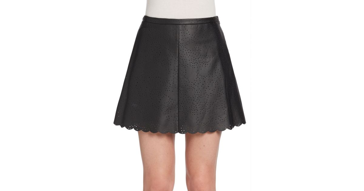 Bcbgmaxazria Perforated Faux Leather Skirt In Black Lyst - Bcbgmaxazria Black Leather Skirt Bcbgmaxazria Perforated Faux Leather Skirt In Black Lyst - Bcbgmaxazria Black Leather Skirt