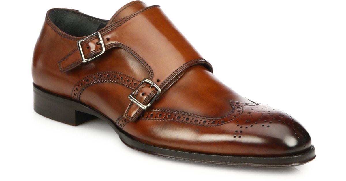 monk strap wingtip shoes