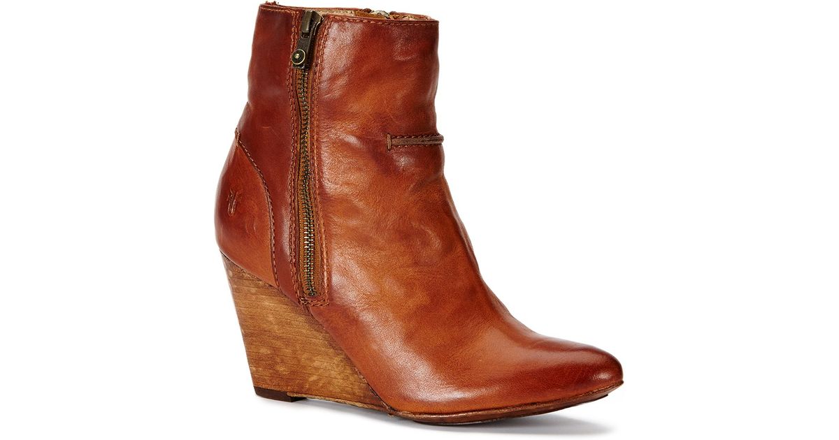 frye wedge ankle boots