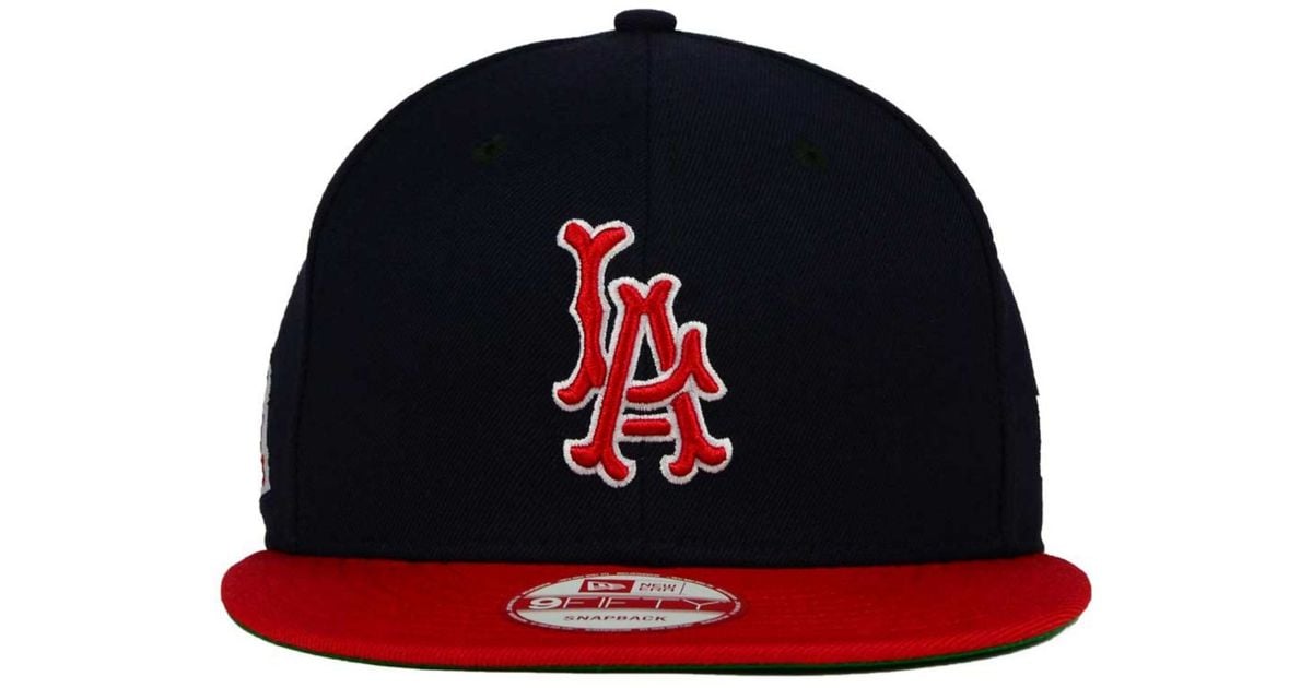 KTZ Los Angeles Angels Of Anaheim 2 Tone Link Cooperstown 9fifty Snapback  Cap in Blue for Men | Lyst