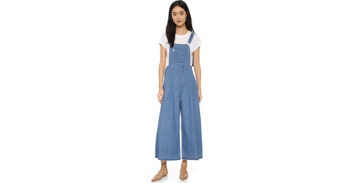 wide leg overalls