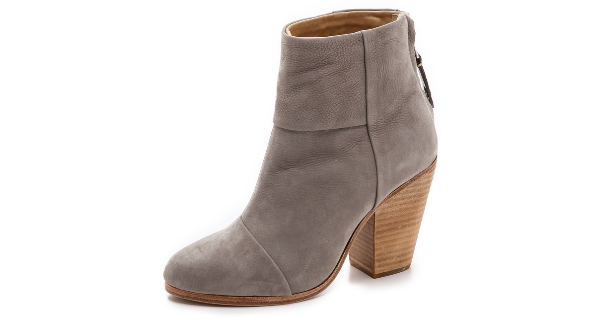 rag and bone grey booties