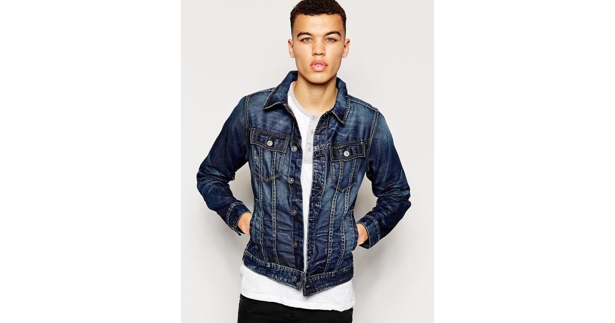 G Star Raw G Star Denim Jacket Slim Tailor 3d Vintage Medium Aged