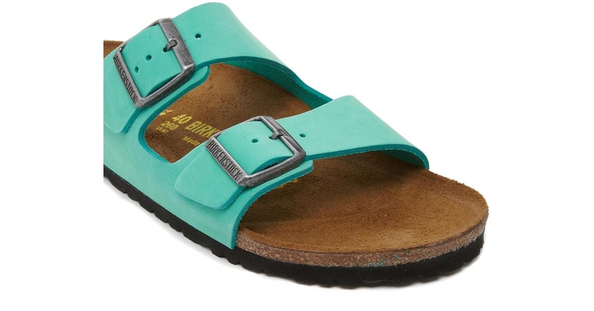 mint green birkenstocks