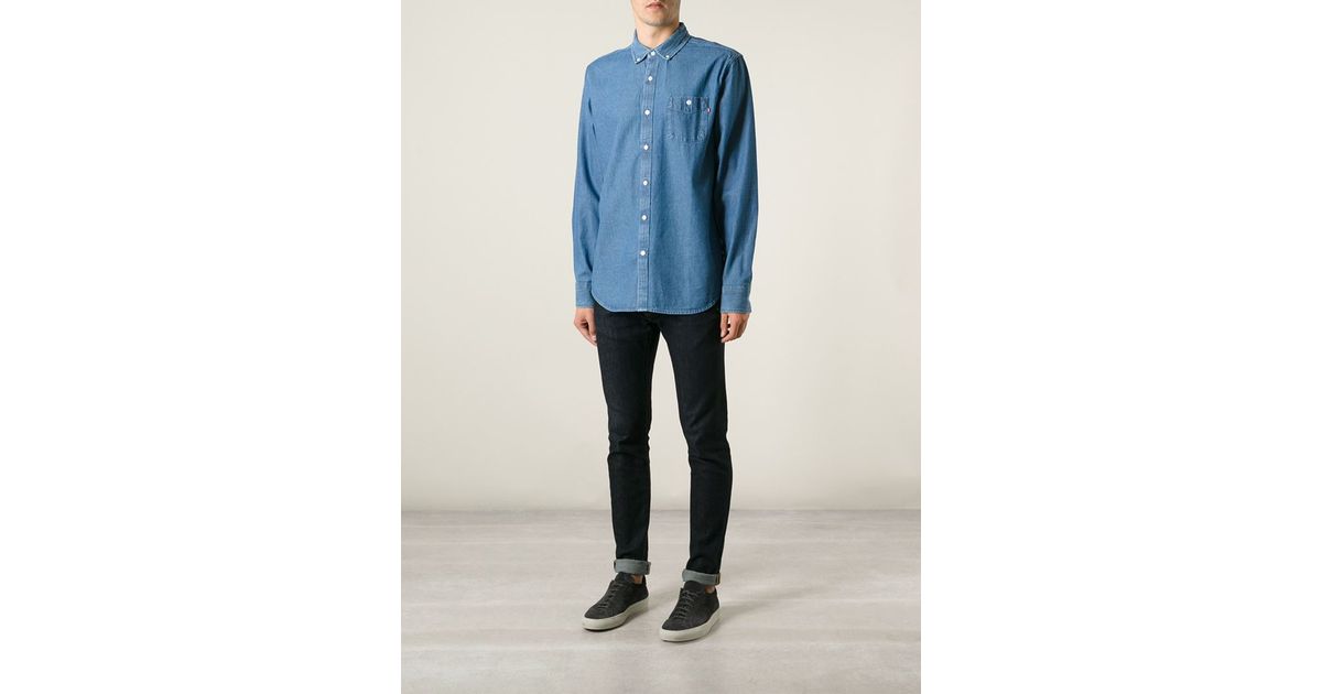 obey denim shirt